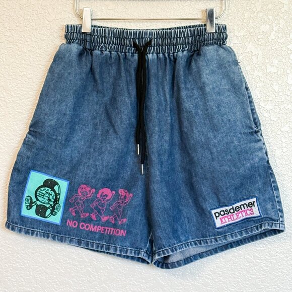 PAS DE MER Italia Athletic Shorts Men's Size Small Euro Streetwear Artcore Rare - Picture 1 of 8